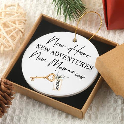 New Home Ornament - Housewarming Gift for Couples & Women, Ceramic Decor, 2026