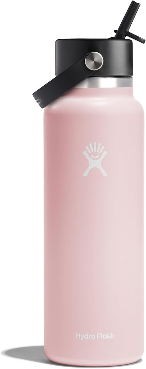 Hydro Flask 40 Oz Wide Mouth Water Bottle - Flex Straw Cap in Trillium Color