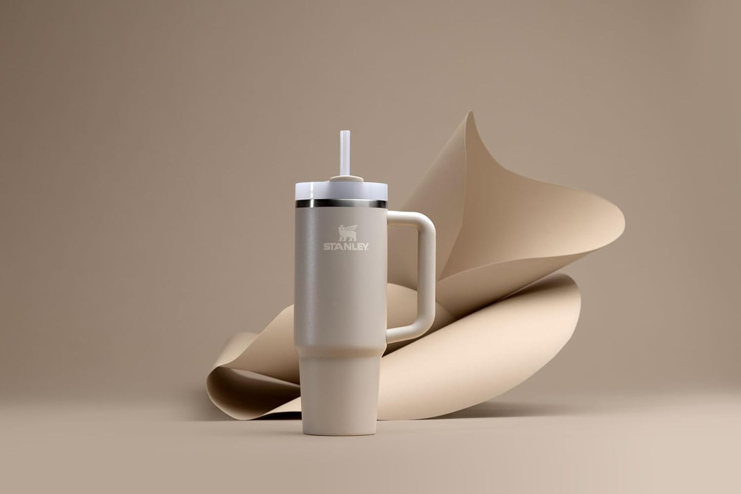 STANLEY Quencher H2.0 Tumbler - 30 Oz Insulated Stainless Steel Cup with Handle & Straw | Toasted Almond