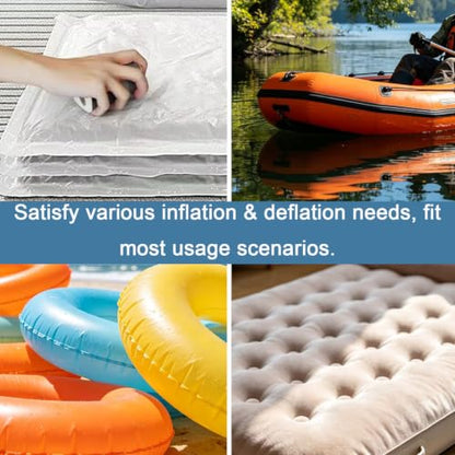 Mini Portable Air Pump with Lantern Rechargeable Inflator Deflator for Pool Floats & Air Mattress