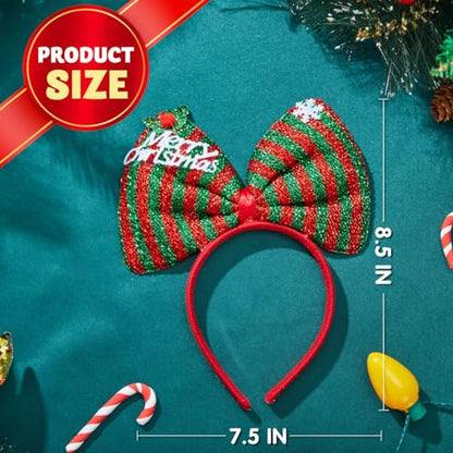 Christmas Headbands Set - Special Edition 12 Pack Holiday Costume Accessories for Women and Men
