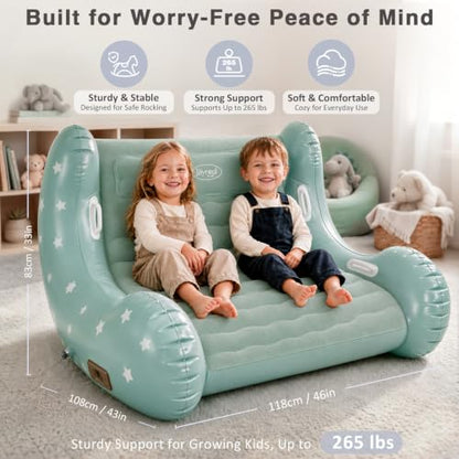 Inflatable Sensory Chair for Kids with Auto-Inflation, Bouncing & Calming Support