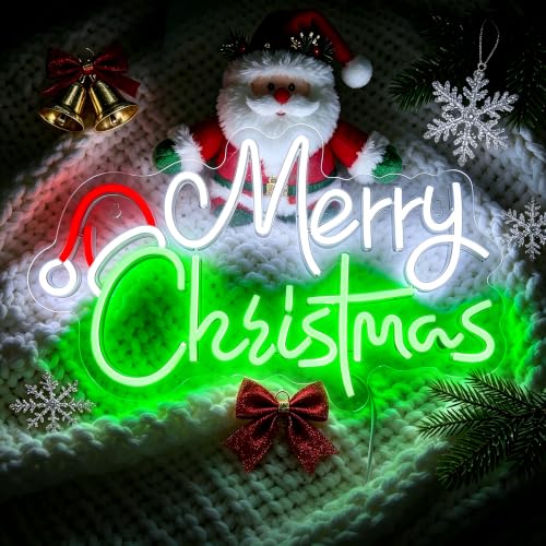Christmas Hat Neon Sign for Holiday Decor - Indoor Window & Wall Lighting
