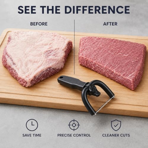 Handheld Fat Trimmer for Beef & Pork with Stainless Steel Blade - 1PCS