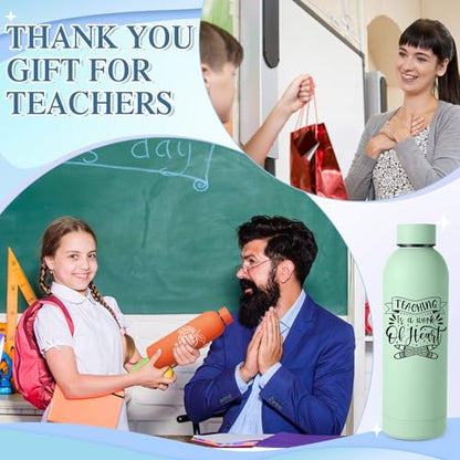 Muted Christmas Teacher Appreciation Water Bottles - 10 Pcs 17 oz (Variation: Muted / Mordern)