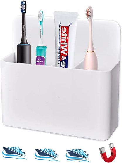Skiennix Magnetic Toothbrush Holder - Wall Mounted Organizer for Cruise Essentials | Perfect for Caribbean & Alaska Trips