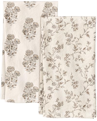 Muted Brown 150GSM Flour Sack Kitchen Towels - Set of 2