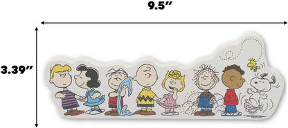 Open Road Brands Peanuts Gang Shelf Sitter Decor - Charming Wood Block Tabletop Decoration with Charlie Brown, Snoopy & Friends