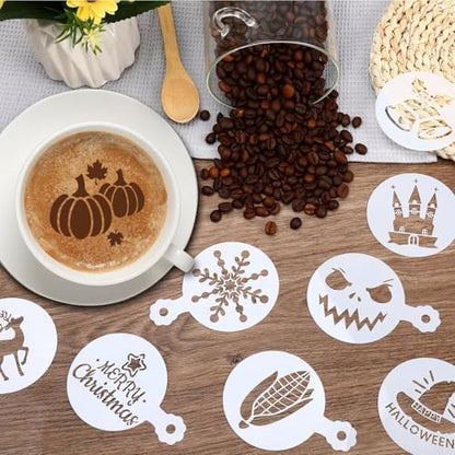 JULBEAR Holiday Cookie Cake Stencils Set - Mix Style, 36 Pieces