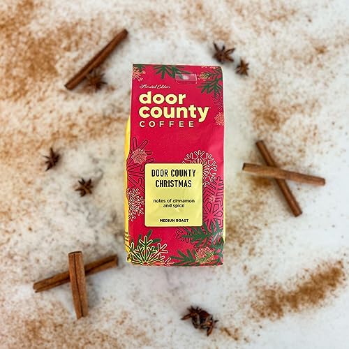 Door County Christmas Flavored Coffee Ground 8oz - Holiday Seasonal Brew