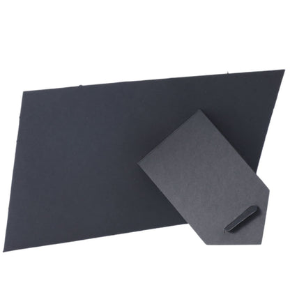 Litpoetic 200 Pack Standing Paper Picture Frames 4x6,Cardboard Photo Frame with Easel,Paper Photo Frame Cards,Gallery Frames Bulk For Father's Day,DIY,Classroom, Black