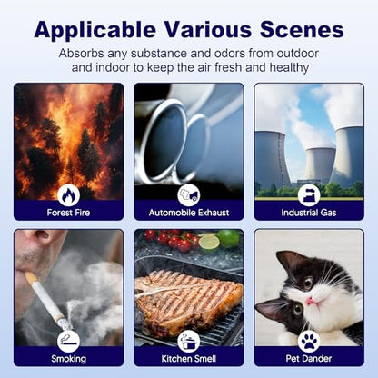 Vital 100S Toxin Absorber Replacement Filter for LEVOIT Vital 100S and Vital 100S-P Air Purifier, 3-in-1 H13 True HEPA and High-Efficiency Activated Carbon Filter, Vital 100S-RF-TX, 4 Pack, Green