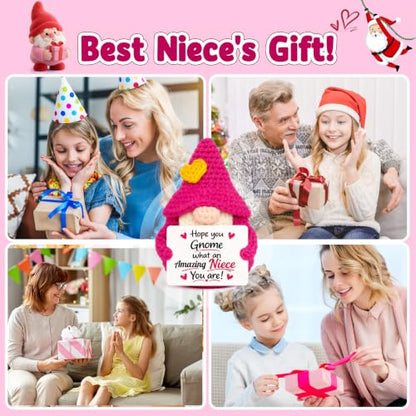 Gnome Niece Gift from Auntie - Handmade Crochet Keepsake for Birthday & Holiday
