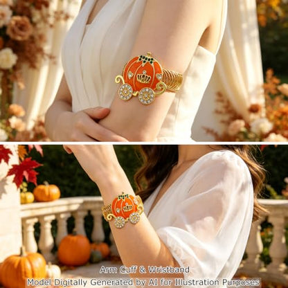 Gold Pumpkin Carriage Curtain Tiebacks Thanksgiving Halloween Decor - Variation of Gold / Pumpkin Carriage