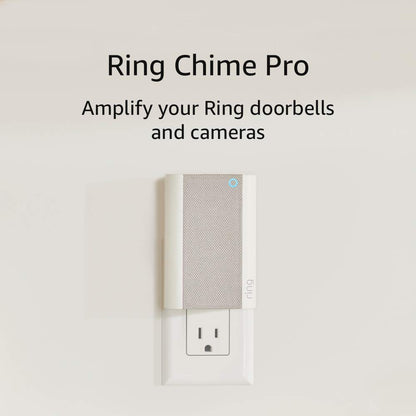 Ring Chime Pro - Smart Doorbell Chime with Adjustable Volume | Sleek Design for Home Security