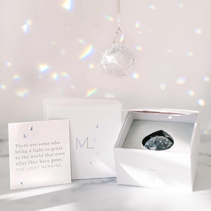 Memorialight Crystal Ornament | 40mm Rainbow Maker - Unique Grief Gift for Loved Ones & Sympathy