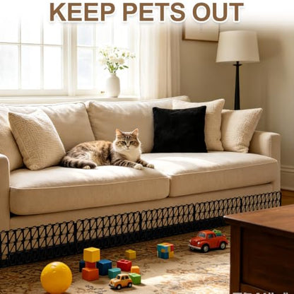 Under Couch & Bed Blocker with 30 Ties - Pet & Furniture Protector