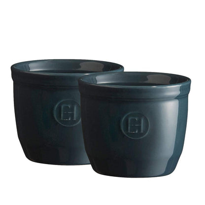 Emile Henry 3.25" x 2.75" Ramekins (Set of 2) | Blue Flame