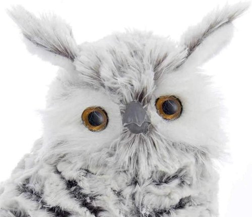 Kurt S. Adler 10-Inch Gray/White Owl Figurine - Charming Home Decor Accent