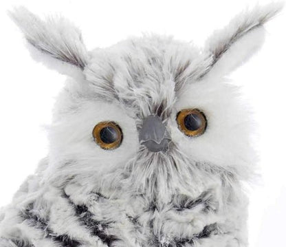 Kurt S. Adler 10-Inch Gray/White Owl Figurine - Charming Home Decor Accent