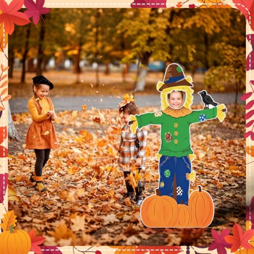 Large Fall Scarecrow Cardboard Cutout for Garden Yard Party Decorations