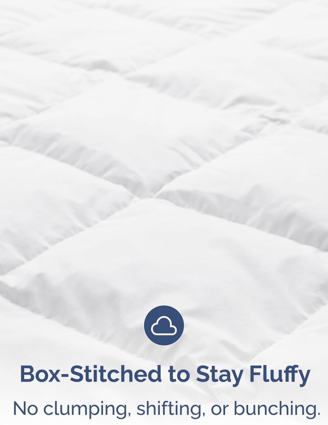 Skiennix Queen Size White Alternative Down Comforter - Warm, Lightweight & Breathable All-Season Bedding Set