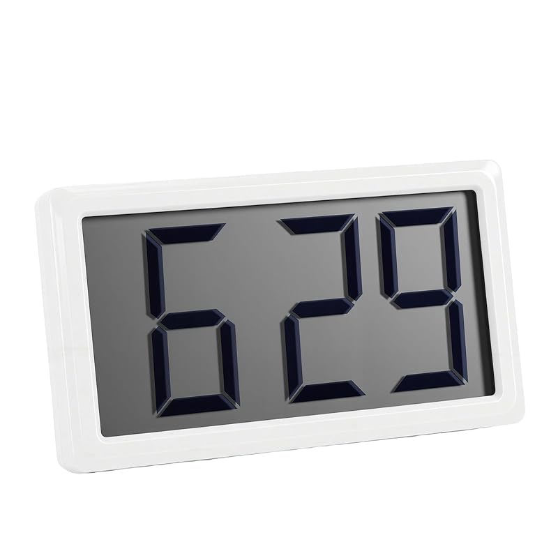 XUMIUZIY Mini Magnetic Digital Clock - 12 Hour Display, White (Variation: White)