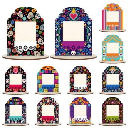Muertos Dia De Los Muertos Picture Frame Large for Altar Decorations - Set of 12