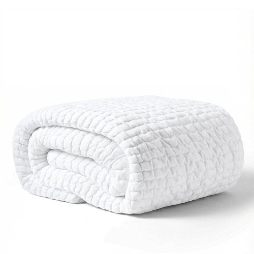 PAULATO BY GA.I.CO Twin Waterproof Mattress Protector – Fitted Sheet Style, Breathable & Noiseless, Deep Pocket Up to 19”, Soft Polyester Mattress Cover (Twin)