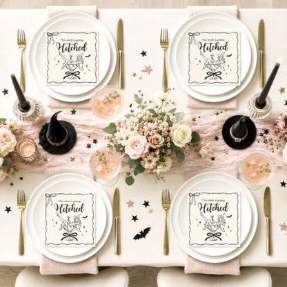 Halloween Cocktail Napkins 50 Pack - Witch Party Table Decor