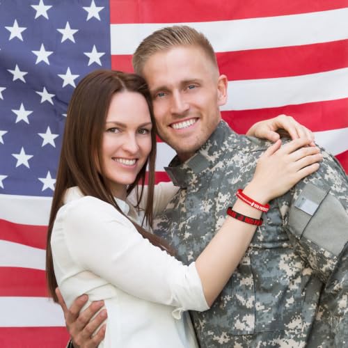 Red Friday Wristbands 50 Pcs Remember Everyone Deployed Support Bracelets - Variation of THIS listing
