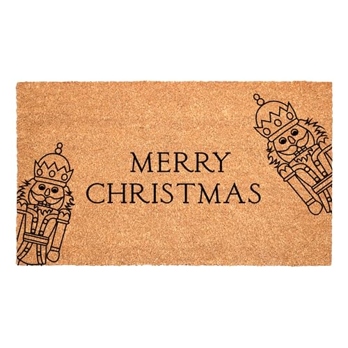 Christmas Nutcracker Doormat 2' x 3' – Classic Holiday Entryway Decor