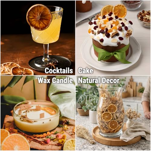 Orange Dried Slices for Crafts & Decor - 30 Pieces with Twine, Christmas Wreath & Garland Supplies