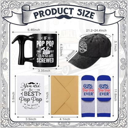 Pop Pop Christmas Gift Set - 5 Pcs Dad Grandfather Father's Day