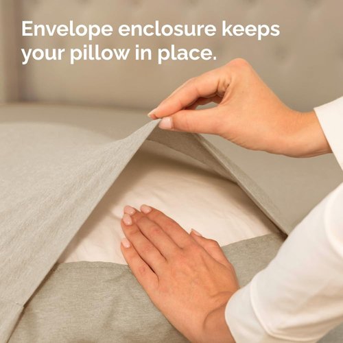 King Pillow Cases by [Brand Name] - Ultra Soft Hotel Quality Covers | Comfy, Wrinkle-Free, Fade Resistant - 2 Piece Set in Heathered Beige