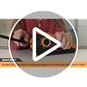 Orange Ninja Scissors Sharpener - 4 Adjustable Angles for Kitchen & Craft Scissors
