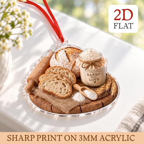 Sourdough Bread Christmas Ornament - Bread Variation - Unique Kitchen Decor