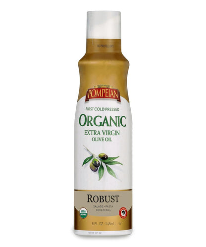 Pompeian Organic Extra Virgin Olive Oil Cooking Spray - Non-Stick, No Propellants, 5 Fl Oz