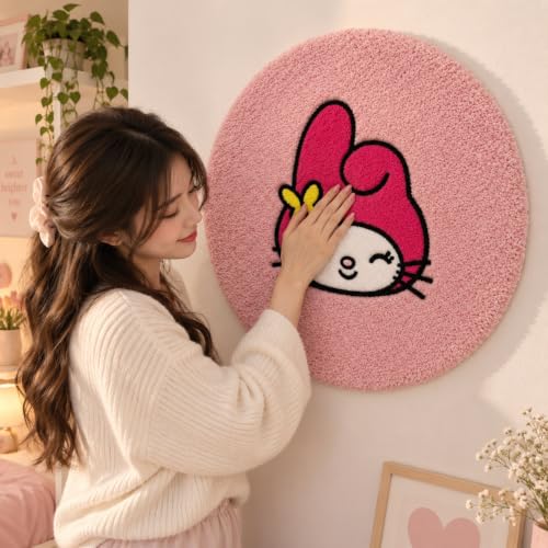 Pink Fluffy Rug 2'8