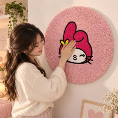 Pink Fluffy Rug 2'8