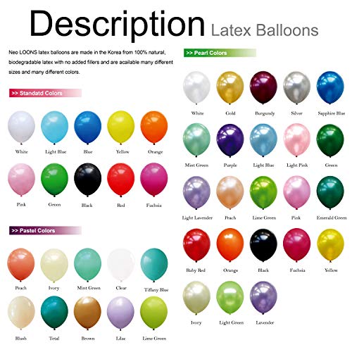 Red Latex Balloons - 100 pcs 5-inch Party Decorations for Kids, Weddings, Birthdays