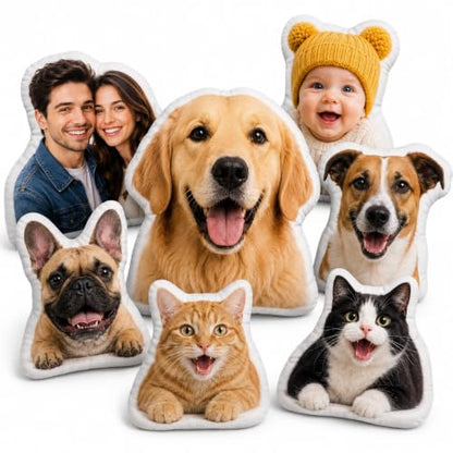Personalized Photo Pillow - Custom Shaped Memory Foam Pillow with Your Image