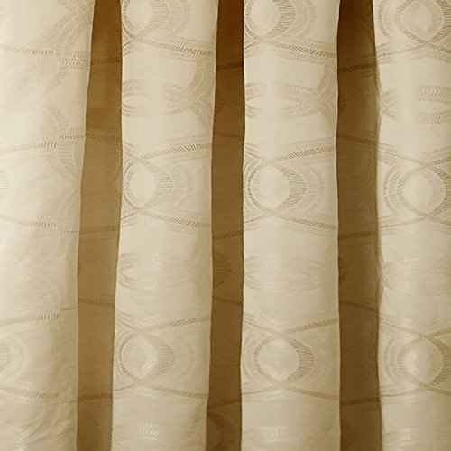 Beautyrest 15779052063PLG Odette 52-inch by 63-Inch Blackout Single Window Curtain Panel, Pale Gold