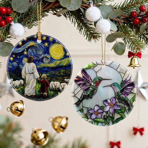 Hummingbird Christmas Ornament for Tree & Home Decor - Holiday Gift Idea - Variation of THIS listing
