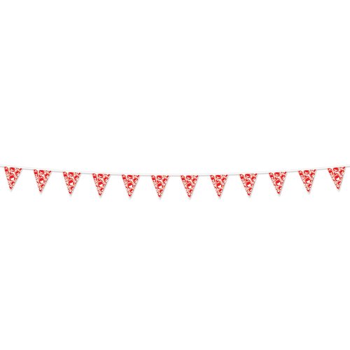 Beistle Plastic Nautical Theme Party Crab Pennant Banner Luau Beach Decorations