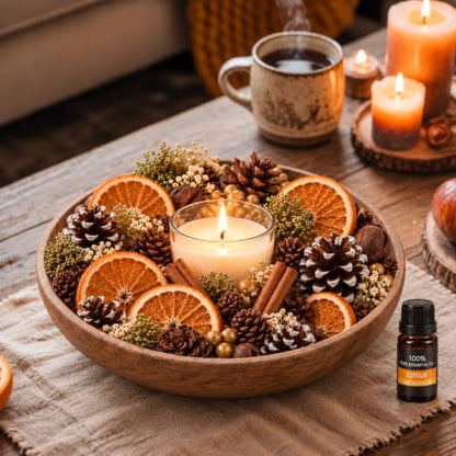 Christmas Potpourri Set with Essential Oil - Vase Filler & Home Fragrance