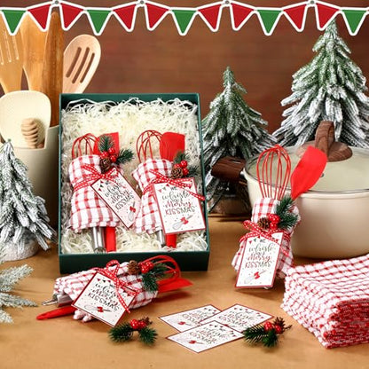 Christmas Baking Gift Set with 12 Whisks & Spatulas - Holiday Kitchen Accessories