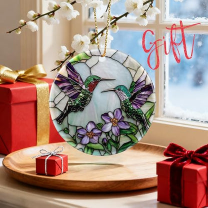 Hummingbird Christmas Ornament for Tree & Home Decor - Holiday Gift Idea - Variation of THIS listing