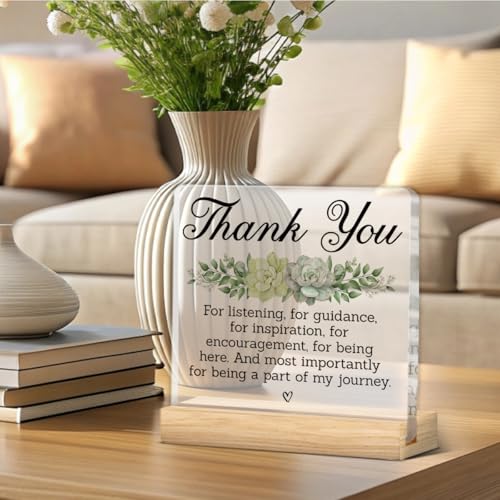 Thank You Gifts Acrylic Desk Sign - Appreciation Office Decor - Office Gifts-Acrylic-C
