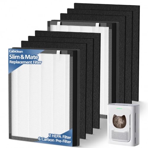 Pet Air Purifier Filter Replacement for uahpet Slim & Mate | HEPA Carbon Set